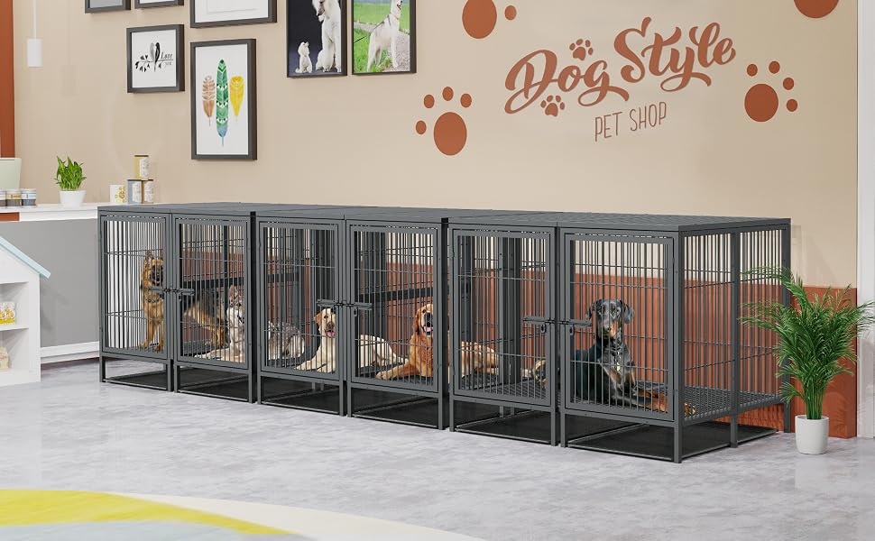 Heavy Duty Dog Crate: 51,5 inch Extra Large Pet Cage