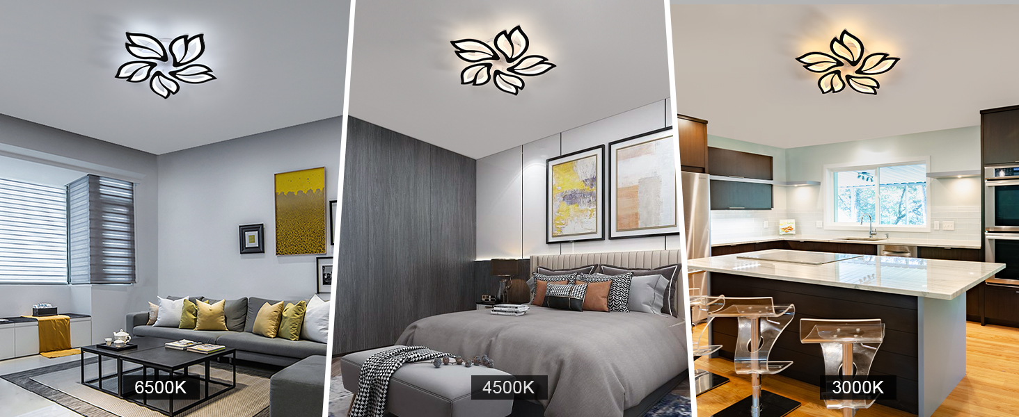 plafonnier design led noir