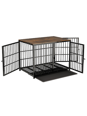 caisse enclos exterieur parc chiot metal animaux chat chenil pour chien boîte de transport