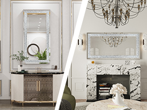Artloge Specchio Parete Lungo Moderno