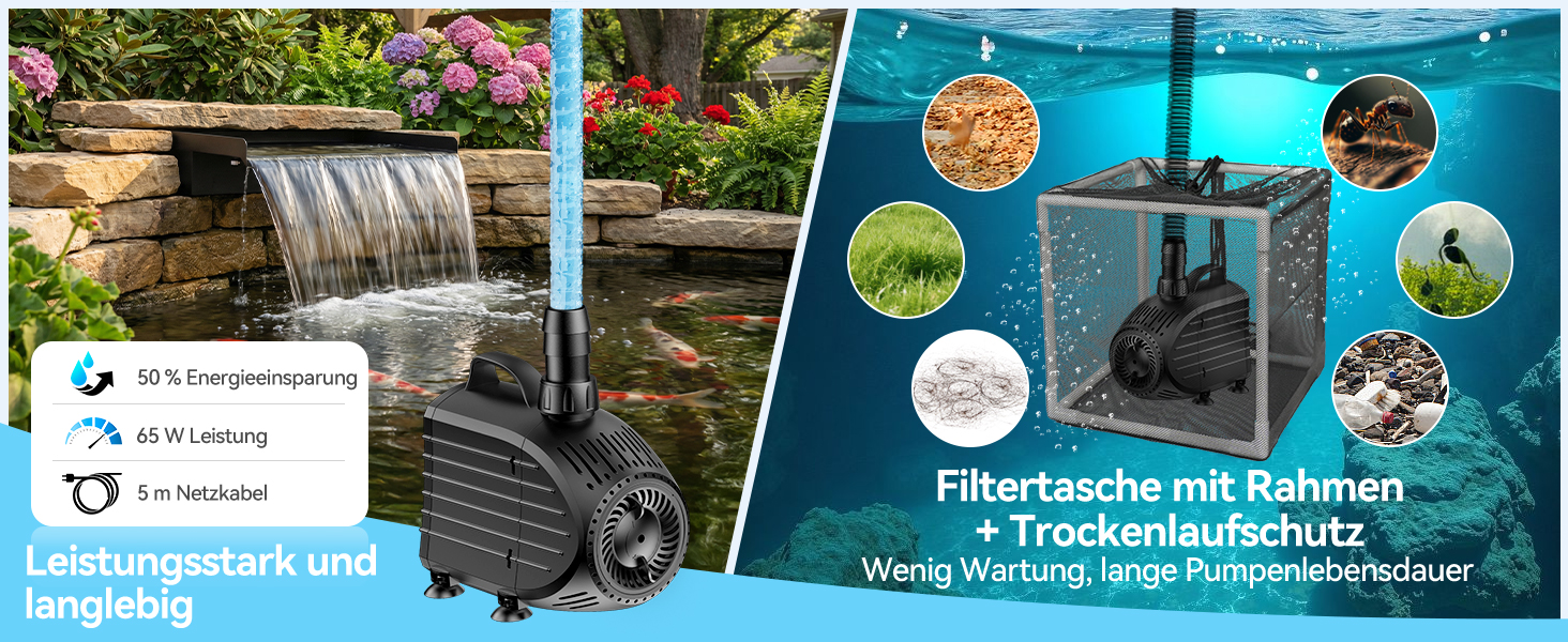 Gleichmäßiger Wasserfluss