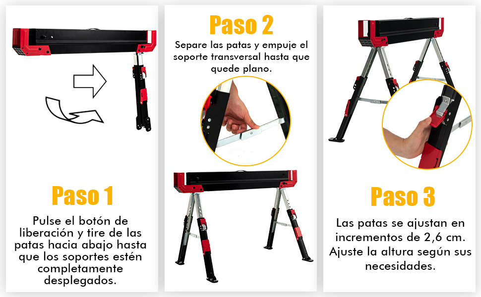 2 Caballetes Plegables
