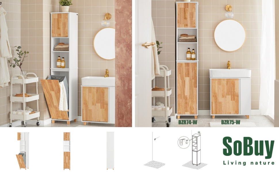 Mueble Columna de Baño