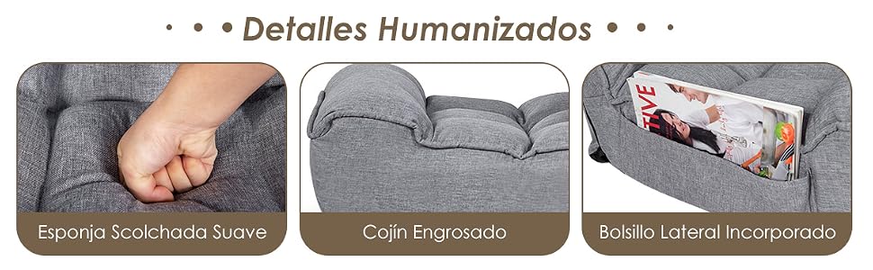 Silla de Suelo Plegable y Ajustable