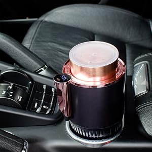 Chauffe-tasses intelligent 2 en 1 à commande tactile pour voiture