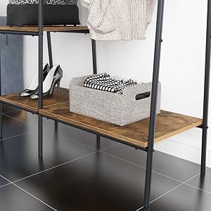 clothing shelves
