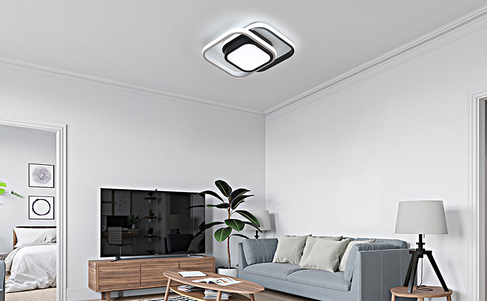 Square led ceiling light
