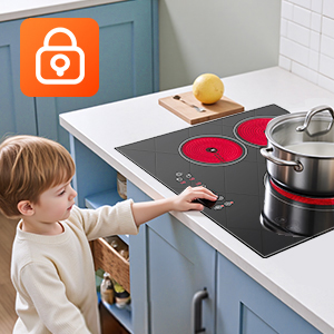 Série de photos de style de vie montrant l'interaction avec les appareils de cuisine et les ustensiles de cuisine, avec des scènes de cuisson et de préparation de la cuisine.