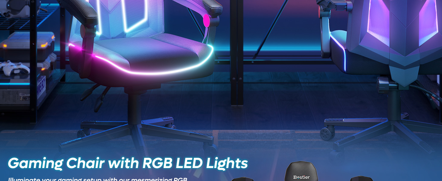 fauteuil gaming rgb avec led