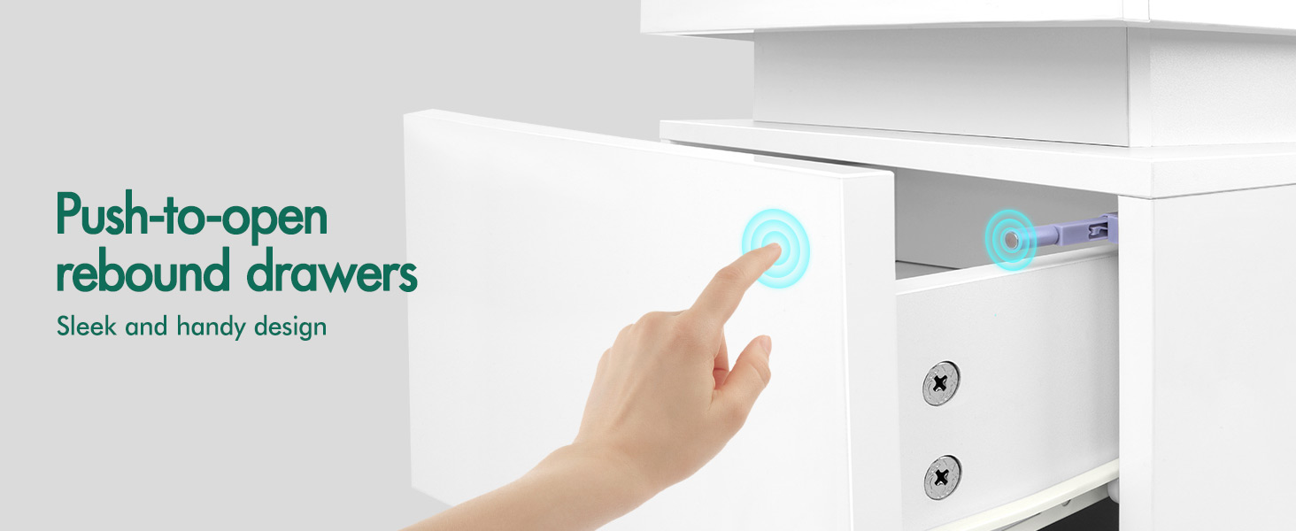 ELFORDSON LED Bedside Tables