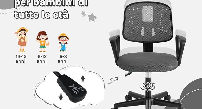 Sedia da Studio Girevole