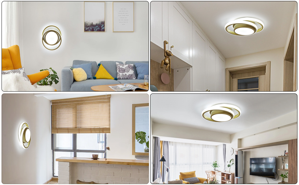 LED-Deckenleuchten können auch an der Wand montiert werden