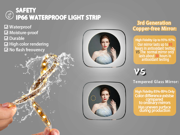 specchio bagno con led specchio bagno retroilluminato specchio da bagno luce touch 80 x 60