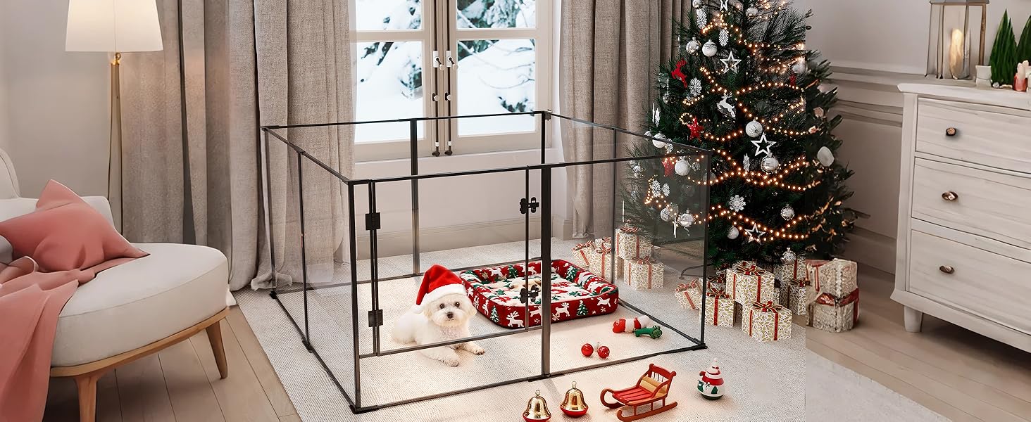 indoor dog acrylic playpen puppy play pen for indoors