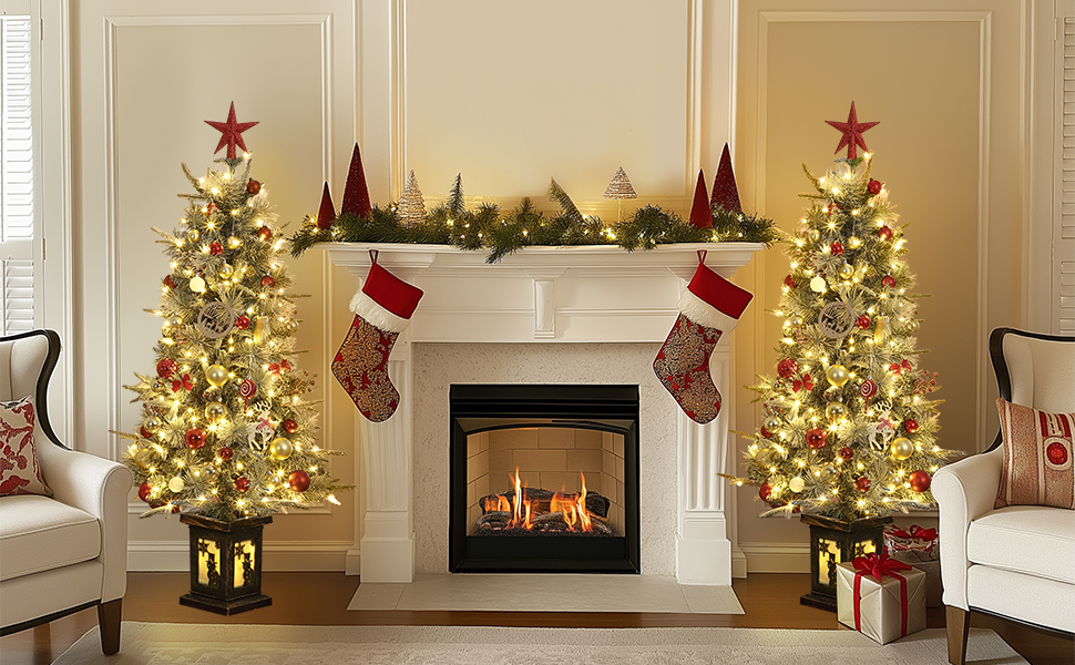 Sapin de Noël artificiel avec décorations