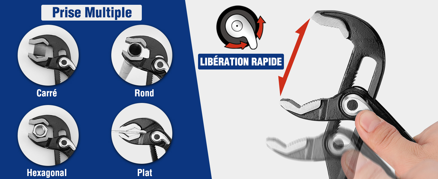 Les ajustements sont rapides et faciles