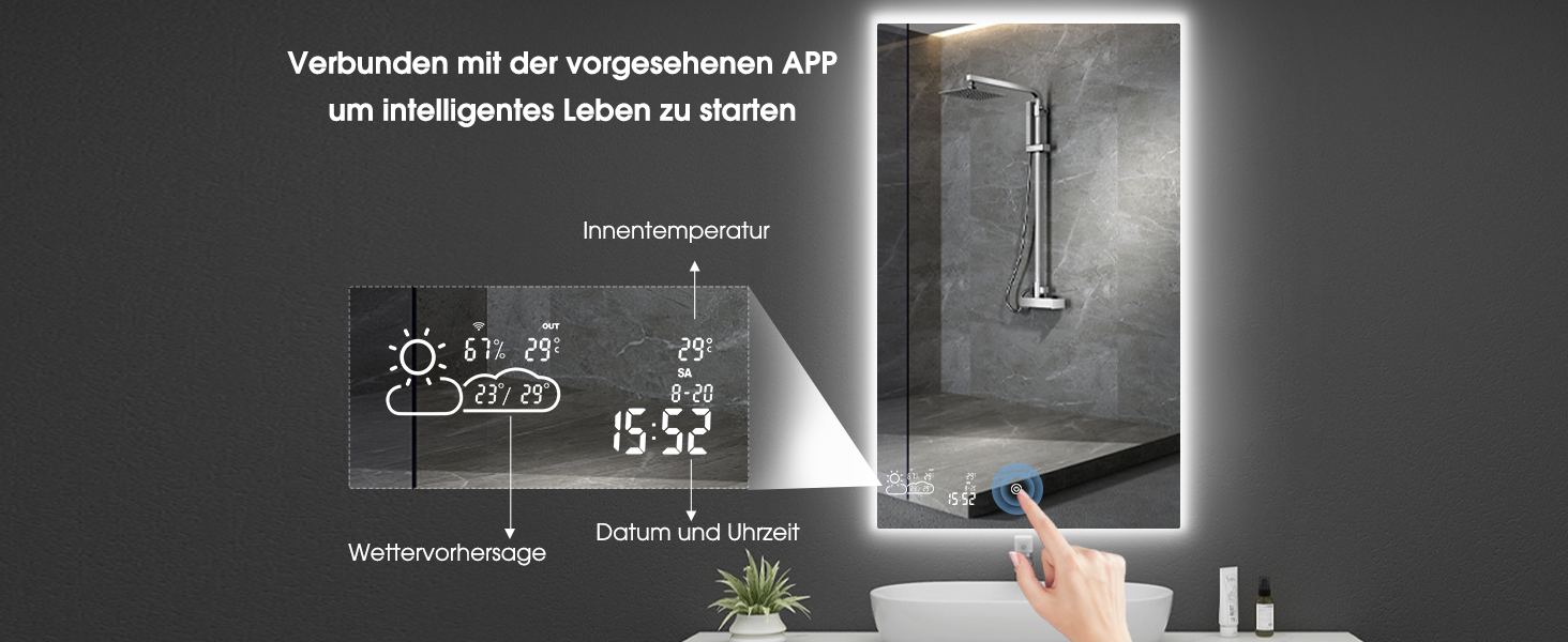 byecold LED Badspiegel