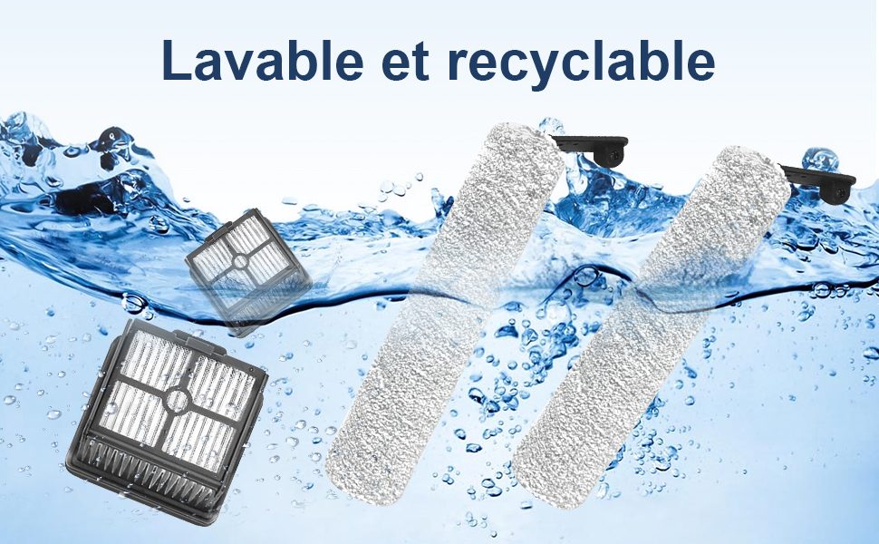 Rullo spazzola di ricambio Fixbetter e filtro HEPA per aspirapolvere Dreame H12, H12 Core