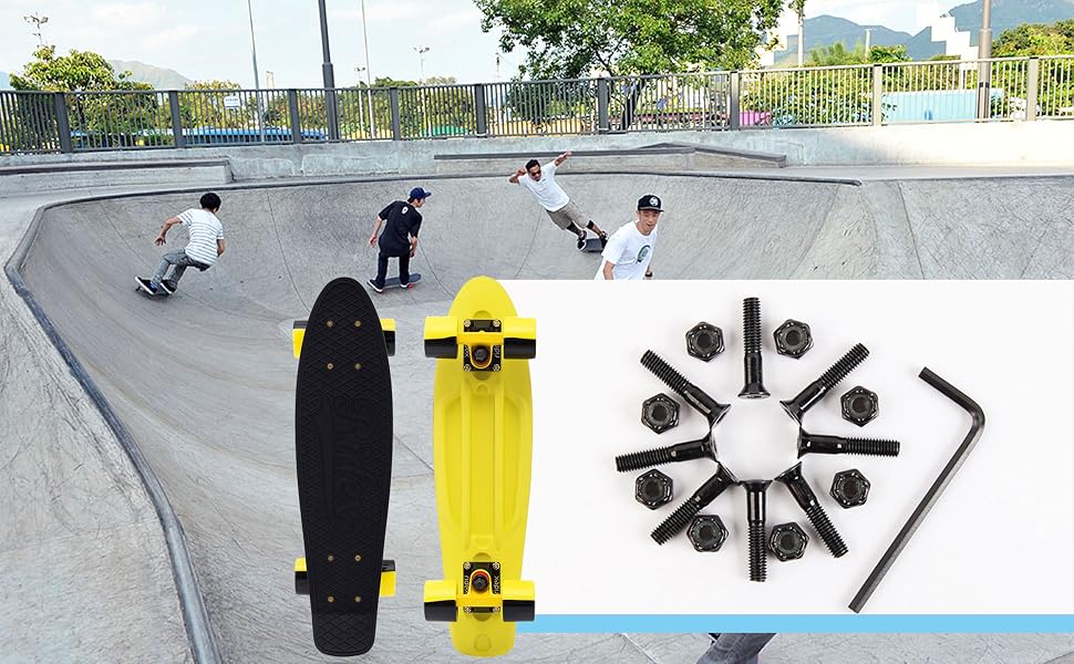 Juegos de repuesto de tuercas para tablas de longboard y monopatines