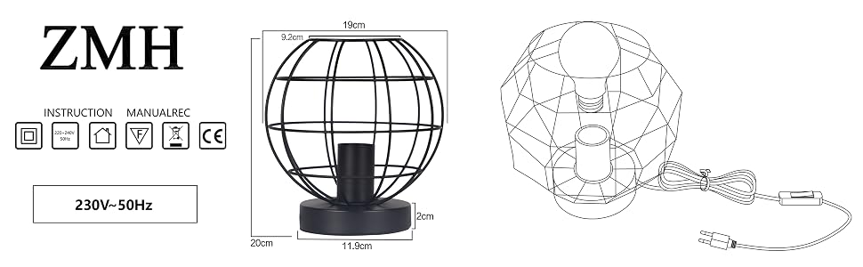 Lampe de bureau rétro