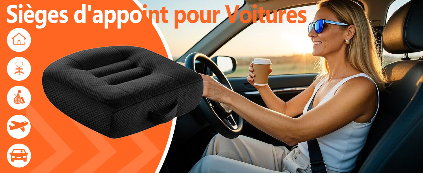 Coussin Rehausseur De Voiture Pour Adulte