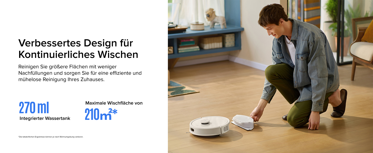 Verbessertes Design für langanhaltende Reinigung
