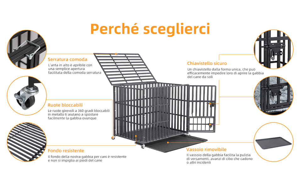 Gabbia per Cani da internotrasportino per cani taglia grande gabbie per cani kennel cane grande xxl