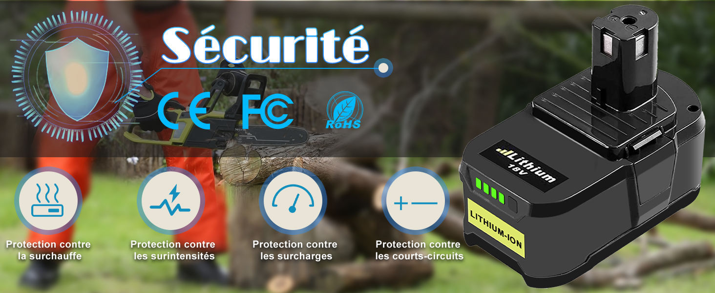 Batería Dosctt P108 de 18 V y 5,5 Ah para Ryobi P108 de 18 V