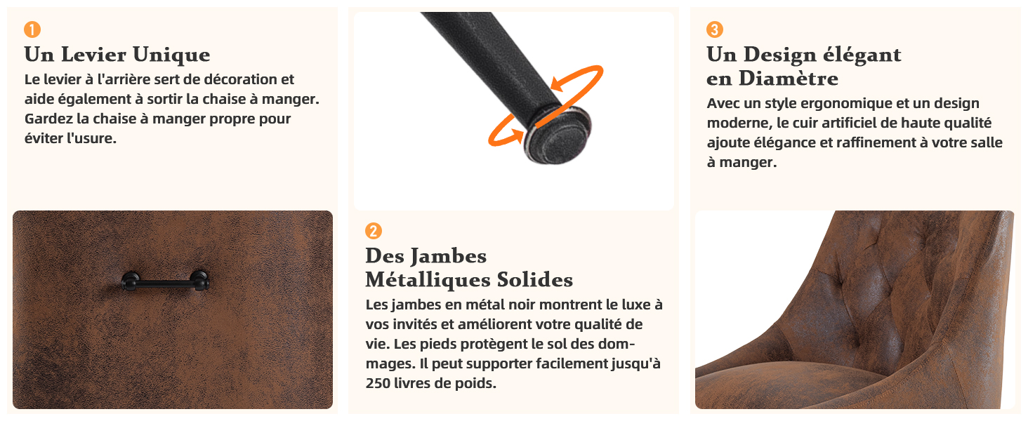 Lot de 2 Chaises de Salle à Manger,Lot de 4 Chaises de Salle à Manger,Lot de 6