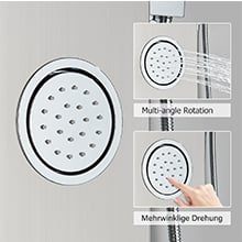 einstellbare Massagedüsen