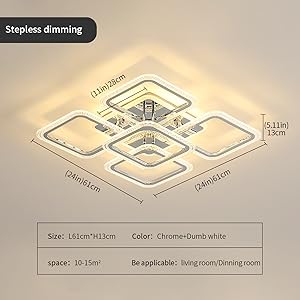 modern LED ceiling light dimension