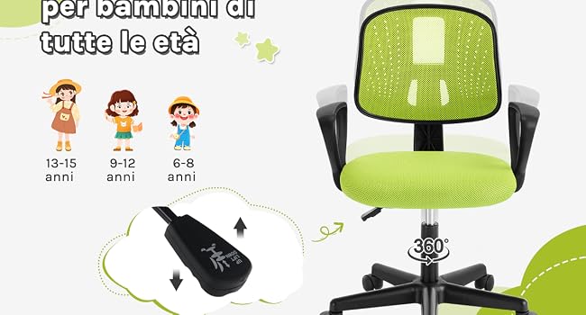 Sedia da Studio Girevole