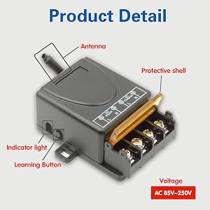 2201H Power switch high power relay command 433MHz rf 30A.