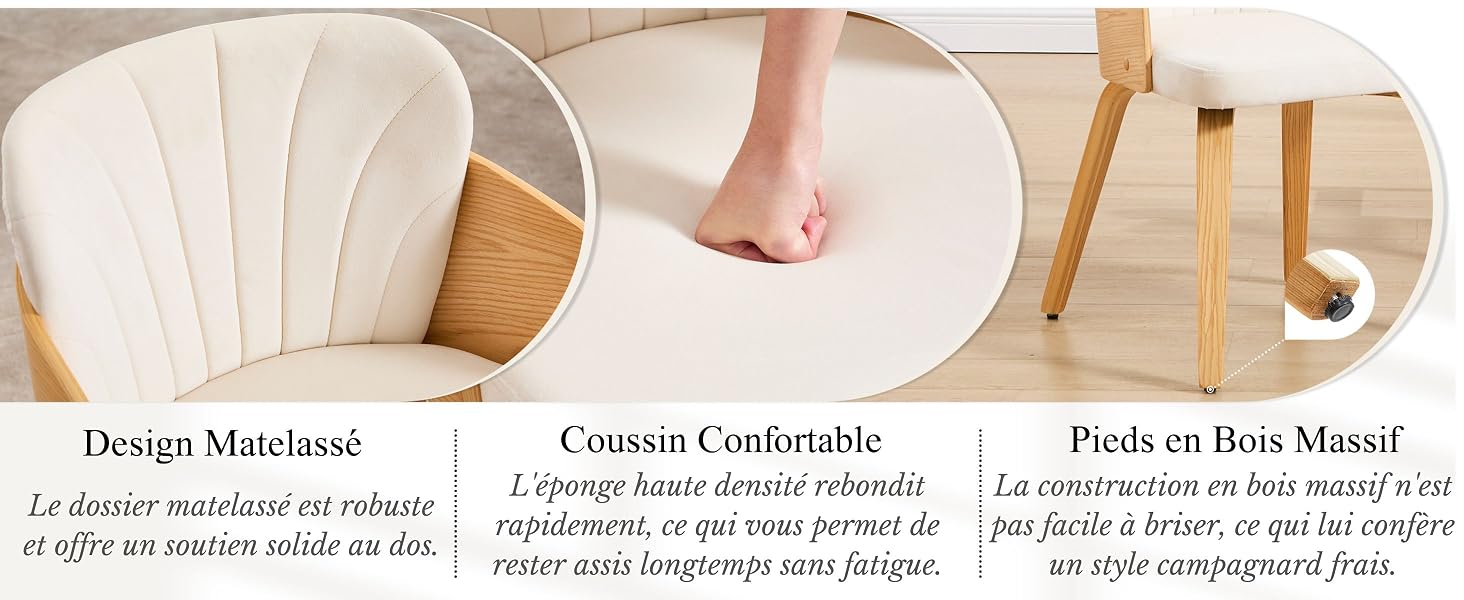 Chaise de salle à manger lot de 2