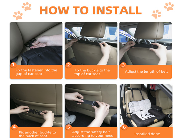 BingoPaw Seggiolino Auto per Cane Trasportino
