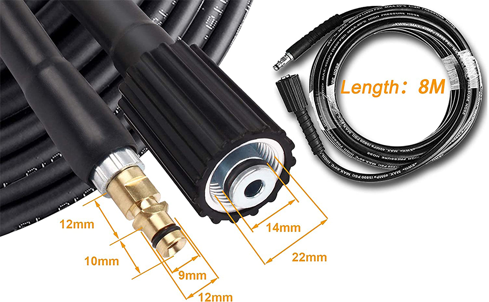 Tubo Lavatrice A Pressione Karcher K Serie C Clip Trigger K1 - Foto 10