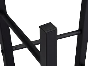 the urban port upt - 195130 black metal bar stool