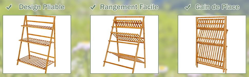 Support pour Plantes en Bambou
