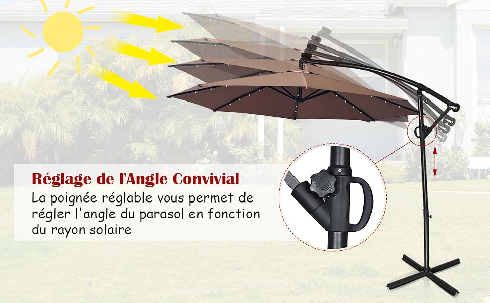 Parasol Déporté Exterieur