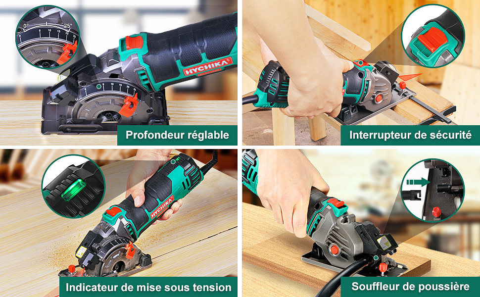 Mini scie circulaire HYCHIKA - Outillage à main - Scies à main