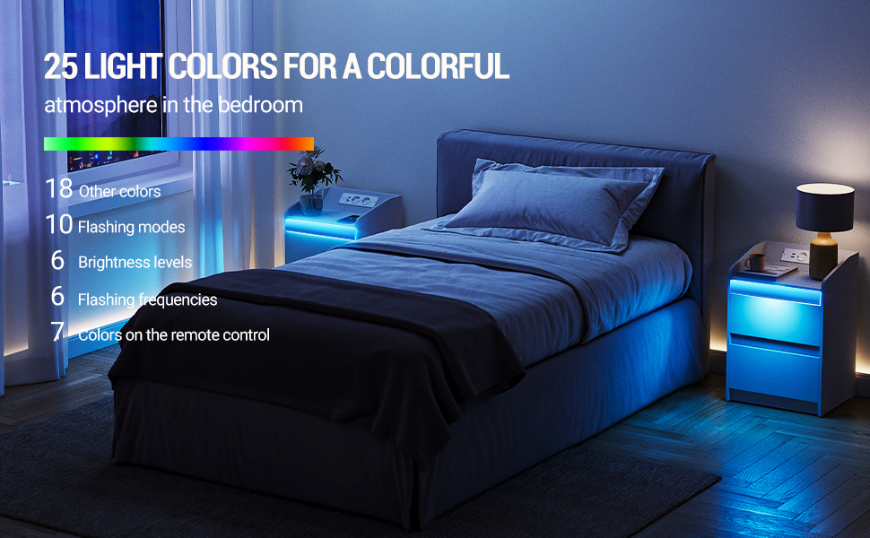 Comodino con LED