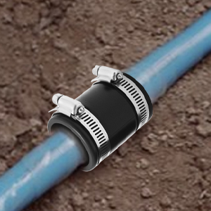 2PCS Flexible PVC Pipe Couplings