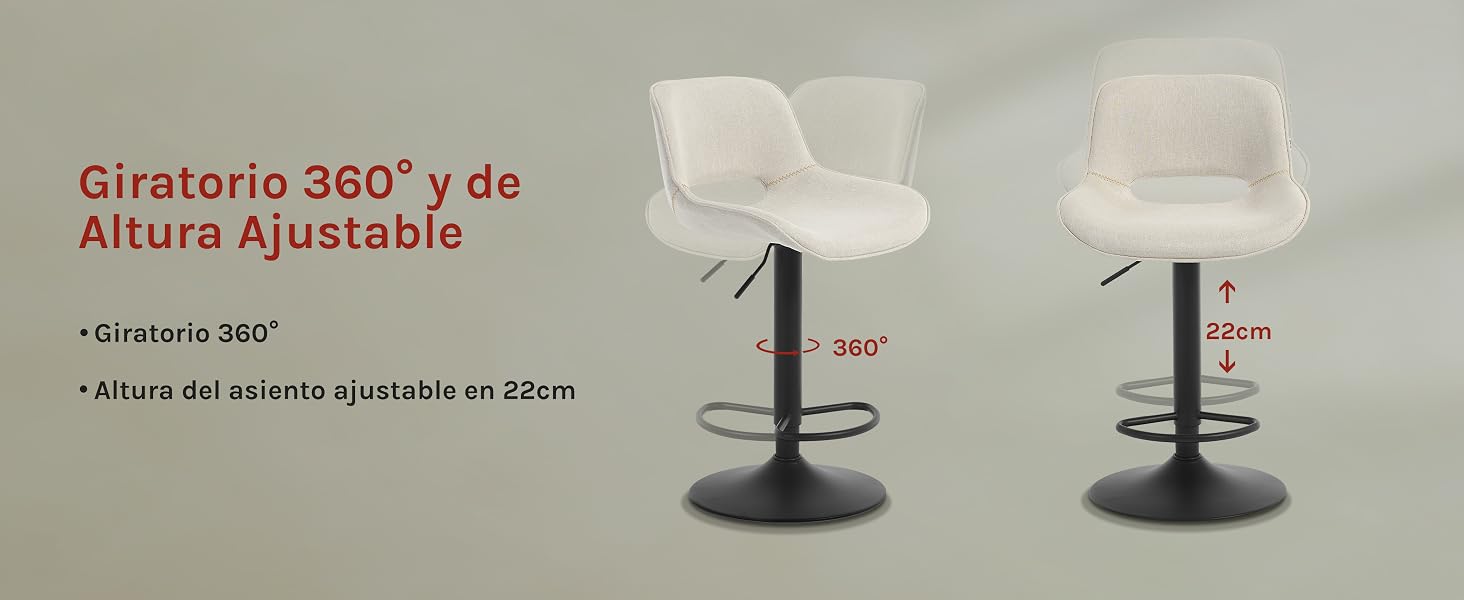 Taburete Cocina Alto