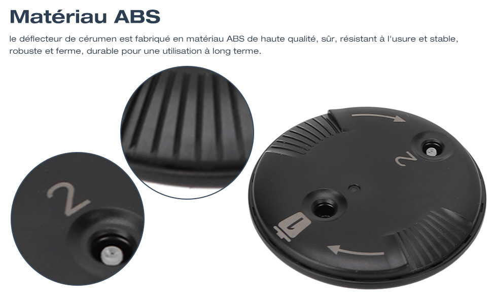 Accessoire de Déflecteur de Filtre à Cérumen pour Aide Auditive Phonak - Noir