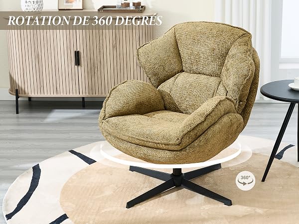 fauteuil chaise confortable fauteuil moderne fauteuil jaune