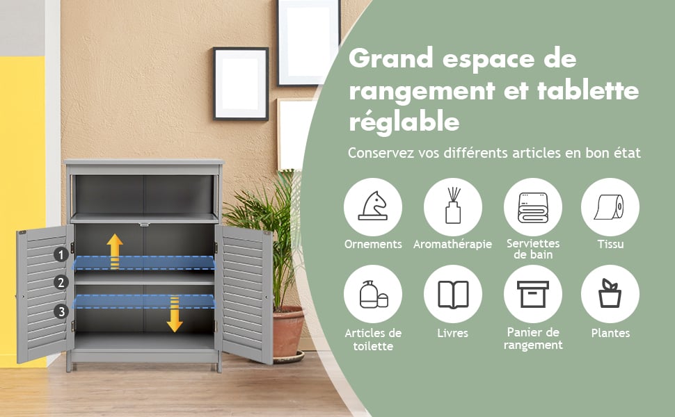 Meuble Salle De Bain/Rangement De Salle De Bain-2 Portes Persiennes-Etagère Réglable-Dispostif Anti-basculement-60x30,5x80cm Blanc -Songmics Soldes Magasin AAHKMJXYDAFdJAOAIMEbOAchlkWZ0oakZn uVZ0mPidMNbILvCvspZ4oG3fPgIqc1P26RdPiG8KHKUtblW5 ULKvLD1OHzwX jolGWPZGyLZfHIujjwG