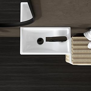 Wall Hung Rectangular Basin