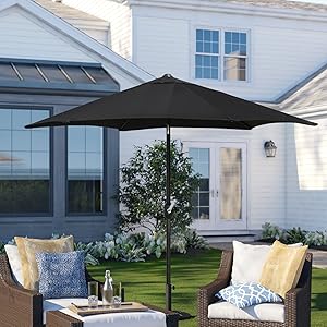 Round Garden Parasol Umbrella