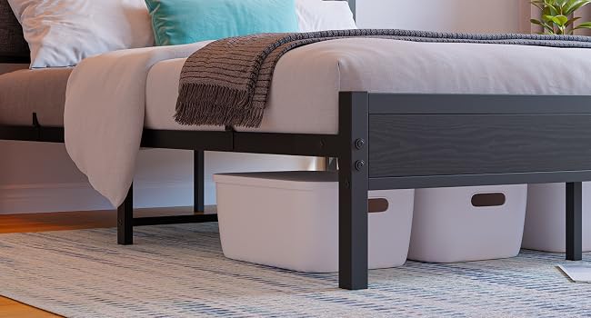 queen bed frame with storage