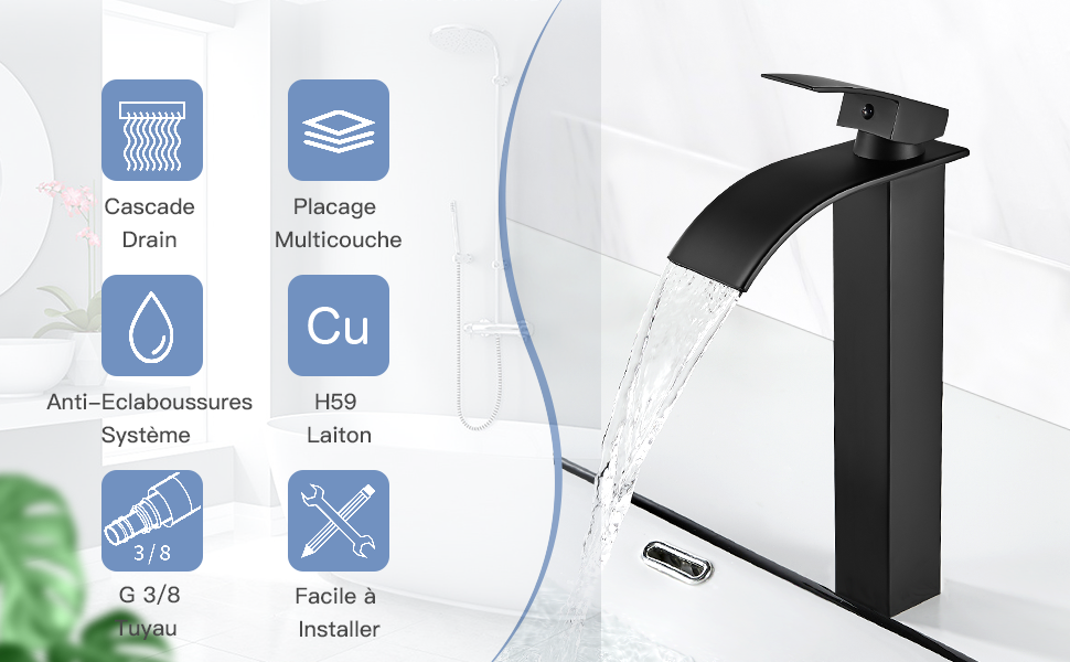 Mitigeur Salle de Bain en Laiton